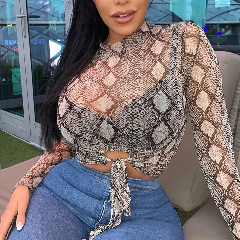 Sexy Snakeskin Top